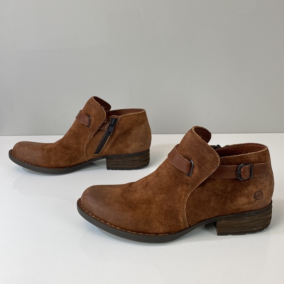 Born Kristina Rust/Brown Booties Size 8 - Picture 3 of 15